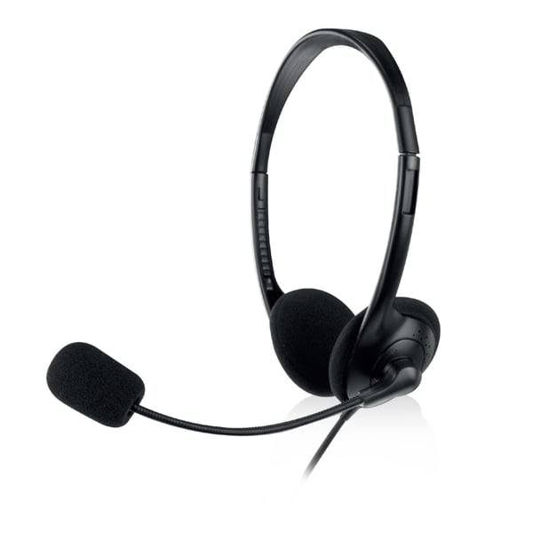 Ewent EW3568 hörlur och headset Kabel Huvudband Samtal/musik USB Type-A Svart