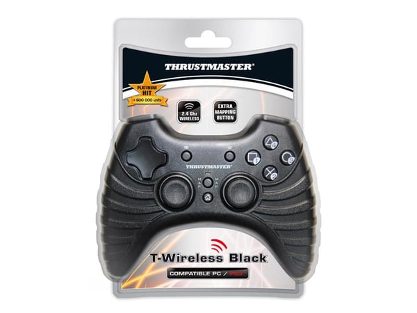 Thrustmaster T-Wireless Black Svart USB 2.0 Spelplatta PC, Playstation 3