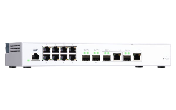 QNAP QSW-M408-2C netværksswitch Administreret L2 10G Ethernet (100/1000/10000) Hvid