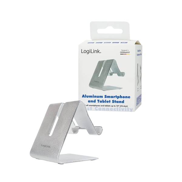 LogiLink AA0122 hållare Passiv hållare Mobiltelefon / smartphone, Surfplatta/UMPC Aluminium