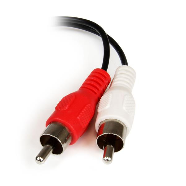 StarTech.com 0.152m 3.5mm - 2xRCA m/f lydkabel 0,152 m Sort