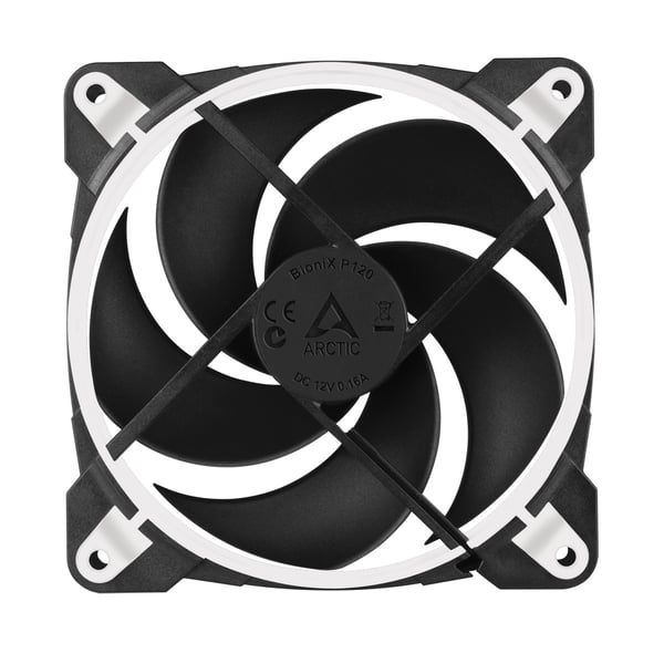 ARCTIC BioniX P120 Computerkabinet Ventilator 12 cm Sort, Hvid