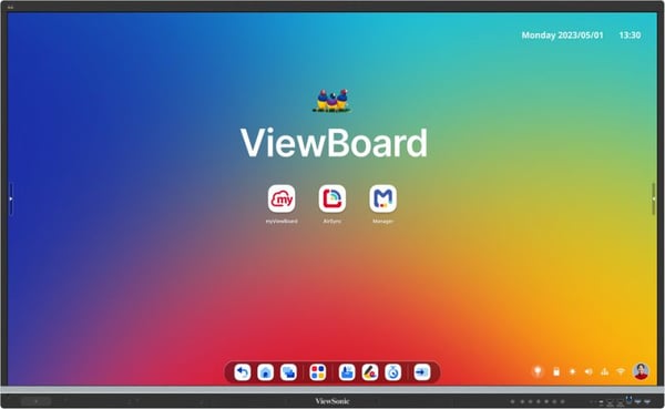 Viewsonic IFP6551-3C Interaktivt whiteboard 165,1 cm (65") 3840 x 2160 pixel Berøringsskærm Sort