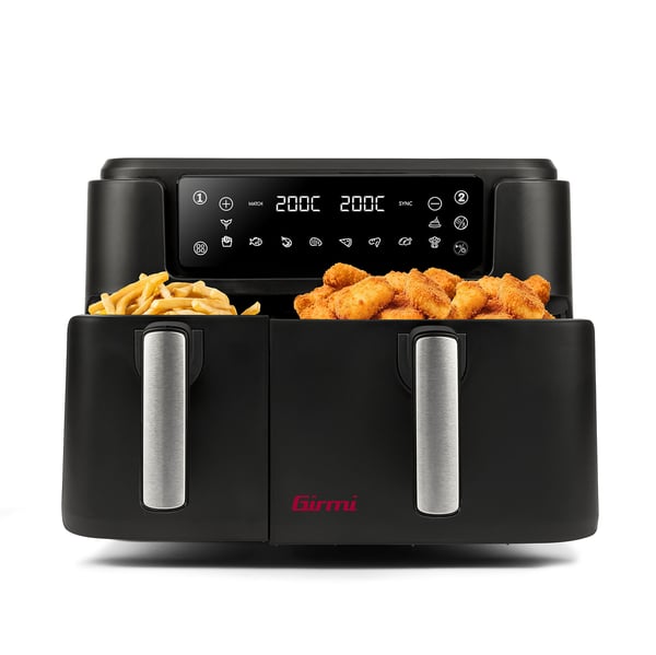 Girmi FG26 Dubbel 9 l Fristående 2400 W Varmluftsfritös Svart