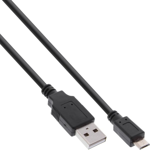 InLine 31710Q USB-kabel USB 2.0 1 m USB A Micro-USB B Sort