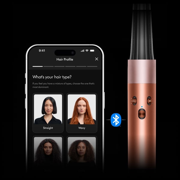 Dyson Airwrap ID Curly + Coily Multistyler Lämmin Musta, Ruusukulta