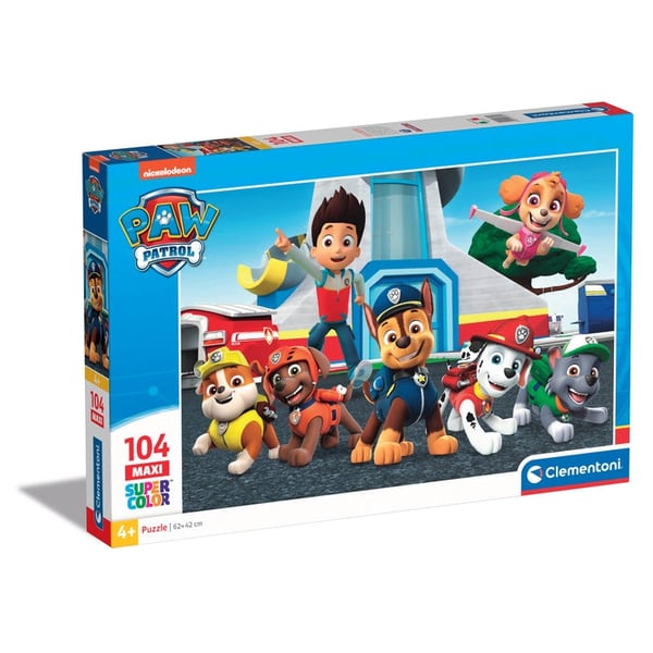 Clementoni Supercolor Paw Patrol Puslespil 104 stk Tegnefilm