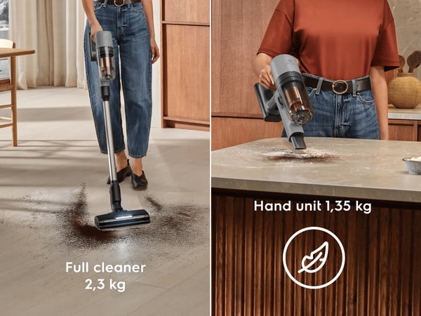 Electrolux EP72AB21UG Sauvaimuri Akku Kuiva HEPA, Vaahto, Mikro Pussiton 0,3 L Harmaa 4 ah