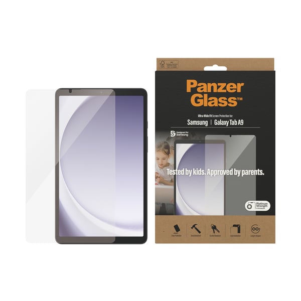 PanzerGlass ® Screen Protector Samsung Galaxy Tab A9 | Ultra-Wide Fit Genomskinligt skärmskydd 1 styck