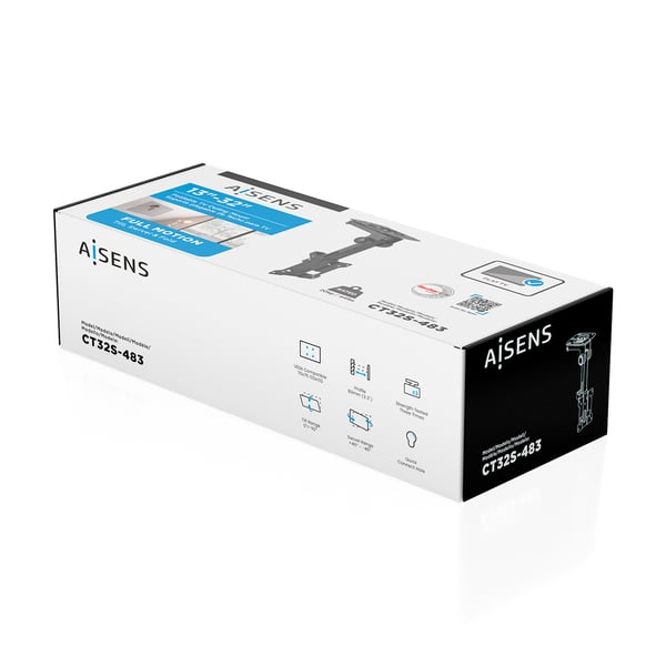 AISENS CT32S-483 TV-kiinnike 81,3 cm (32") Musta