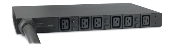 APC Basic Rack PDU AP7526 strømforsyningsenhed (PDU) 6 AC stikkontakt(er) 1U Sort