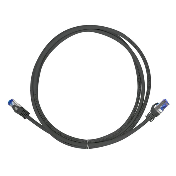 LogiLink C6A023S netværkskabel Sort 0,5 m Cat6a S/FTP (S-STP) Rund