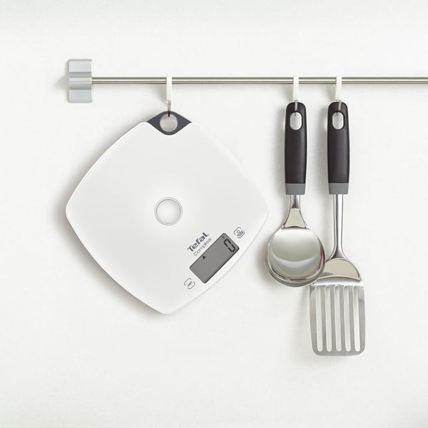 Tefal Compliss Hvid Bordplade Firkant Elektronisk køkkenvægt
