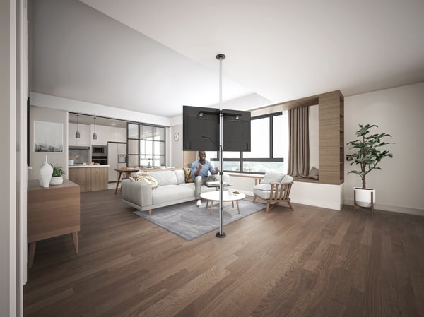 Equip 650621 tv-beslag 177,8 cm (70") Sort, Rustfrit stål