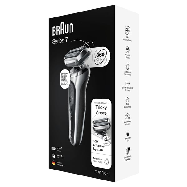 Braun Series 7 71-S1000s Folierakapparat Silver