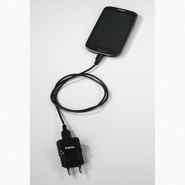 Hama 0.75m, USB2.0-A/USB2.0 Micro-B USB-kabel 0,75 m USB A Micro-USB B 0,48 Gbit/sek. Sort