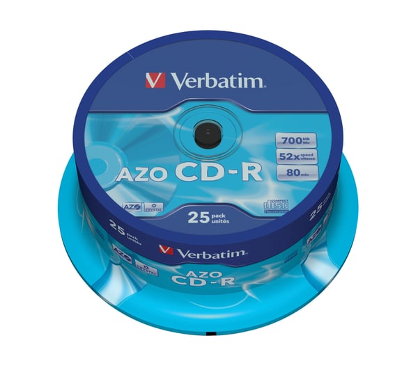 Verbatim CD-R AZO Crystal 700 MB 52X 25 styck
