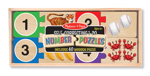 Melissa & Doug Self-Correcting Number Puzzles Muotopalapeli 40 kpl