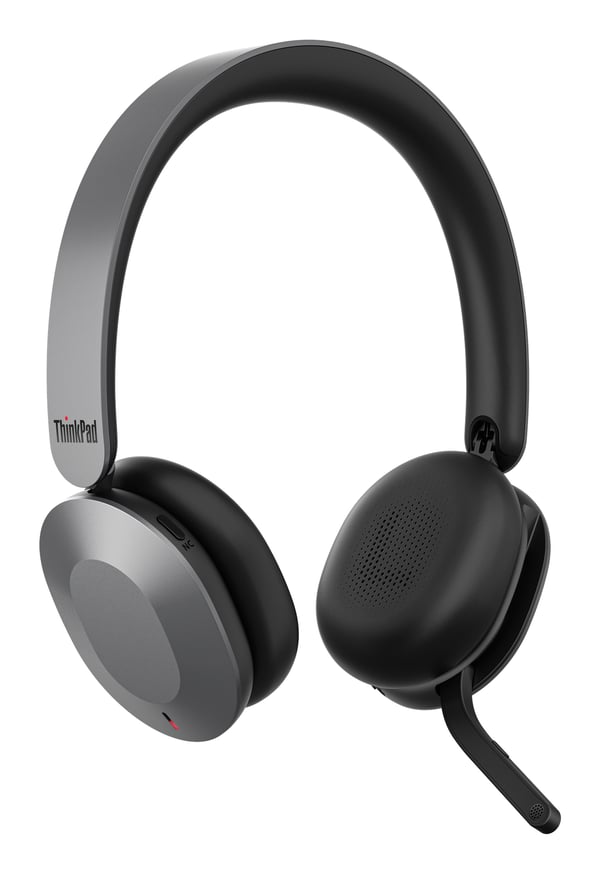 Lenovo 4XD1T60925 kuulokkeet ja kuulokemikrofoni Langaton Pääpanta Toimisto/puhelukeskus USB Type-C Bluetooth Harmaa