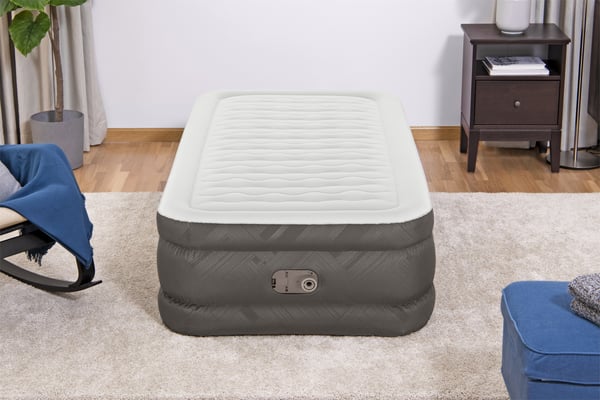 Bestway 69048 / 23 luftmadrass Enkelmadrass Grå, Vit Unisex