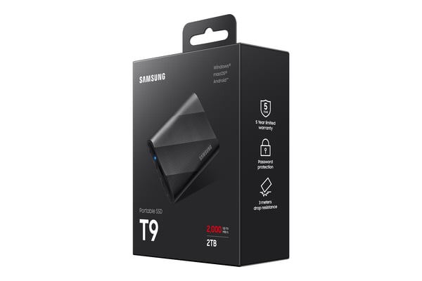 Samsung MU-PG2T0B 2 TB USB Type-C USB 3.2 Gen 2x2 Svart