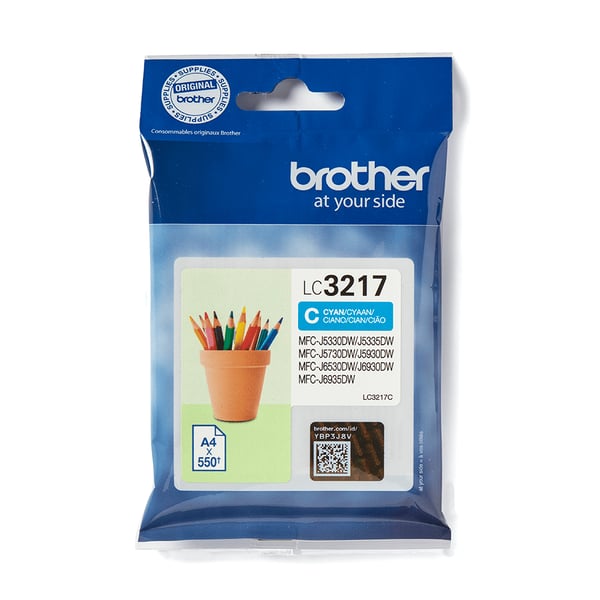 Brother LC3217C bläckpatroner 1 styck Original Cyan Brother LC3217C bläckpatroner 1 styck Original Cyan