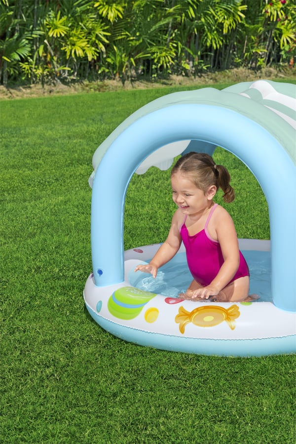 Bestway 52638 flythjälpmedel för barn Polyvinylklorid (PVC) Blå, Vit Badbalja för baby