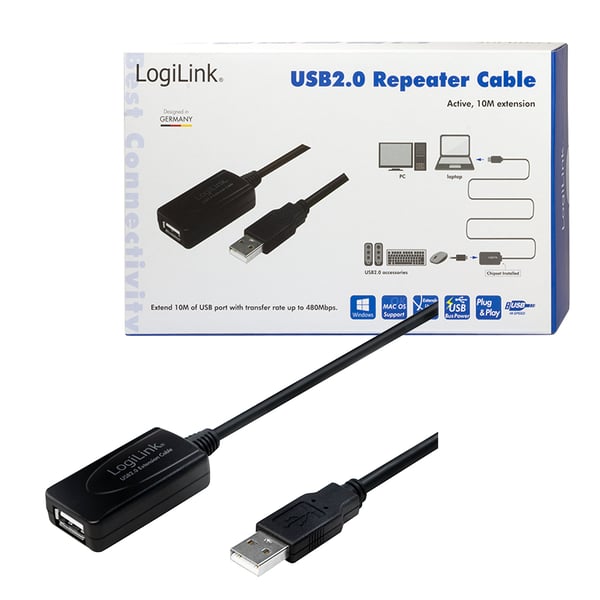 LogiLink UA0143 kaapelin sukupuolenvaihtaja USB Type-A Musta