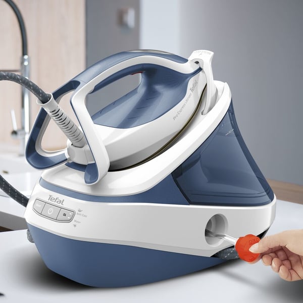 Tefal Pro Express Ultimate II GV9710 1,2 l Durilium Airglide Autoclean Ultra Thin soleplate Blå, Vit