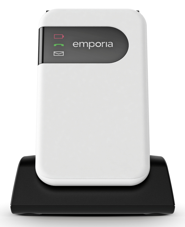 Emporia SIMPLICITYglam.4G 7,11 cm (2.8") 106 g Hvid Senior telefon