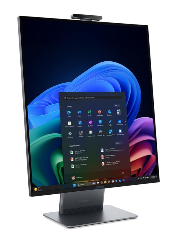Lenovo ThinkCentre X AIO Copilot+ PC Intel Core Ultra 5 325 70,1 cm (27.6") 2560 x 2880 pixel All-in-One PC 16 GB LPDDR5x-SDRAM 512 GB SSD Windows 11 Pro Wi-Fi 7 (802.11be) Grå