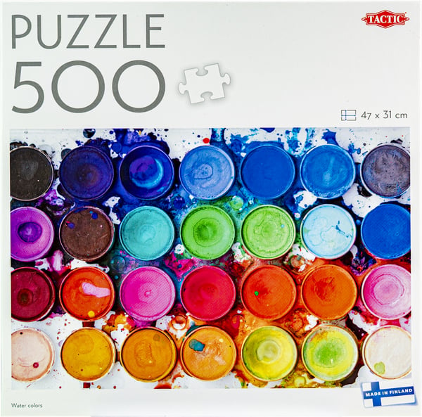Tactic Lovers Water colors Puslespil 500 stk Kunst