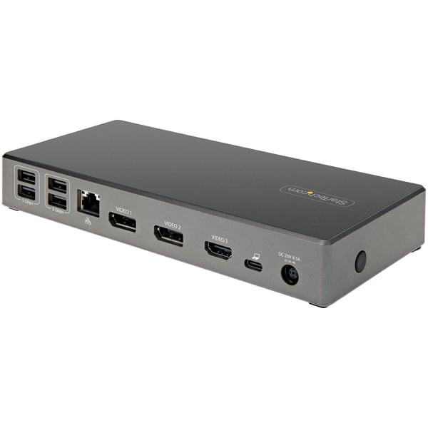 StarTech.com USB-C Dock - Trippel 4K-skärm - USB Typ-C Dockningsstation - 100 W PD 3.0 - DP 1.4 Alt