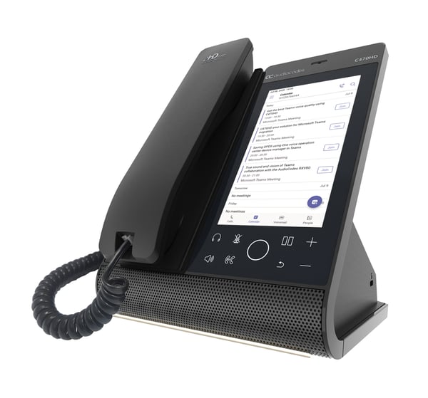 AudioCodes C470HD IP-telefoner Svart TFT Wi-Fi