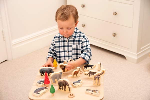 Tickit Wooden Wild Animal Blocks