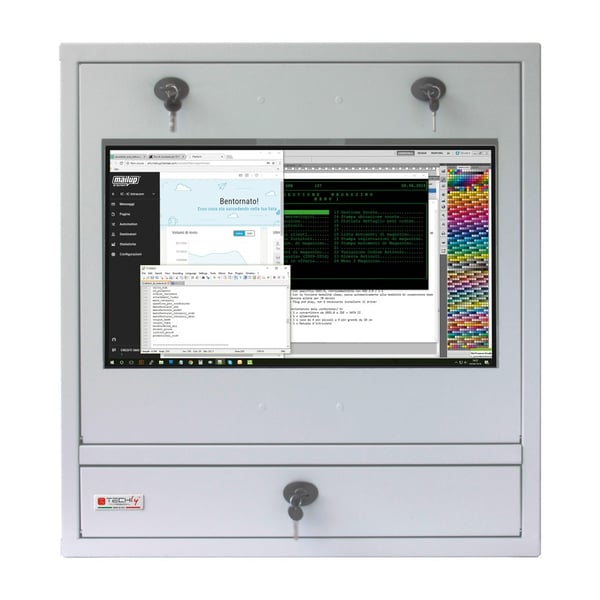 Techly ICRLIM10SV rack Väggmonterad rack Grå