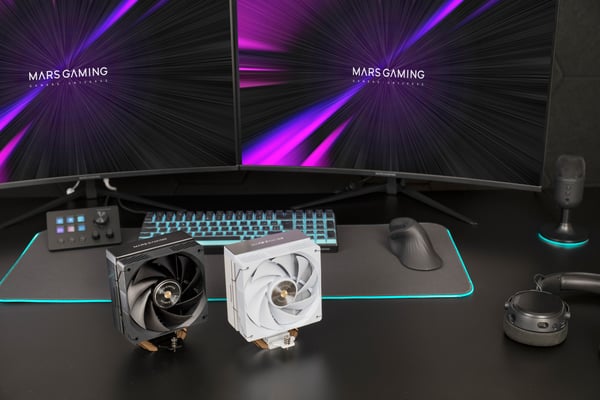 Mars Gaming MCPU-X4W Processor Luftkylare 12 cm Vit 1 styck