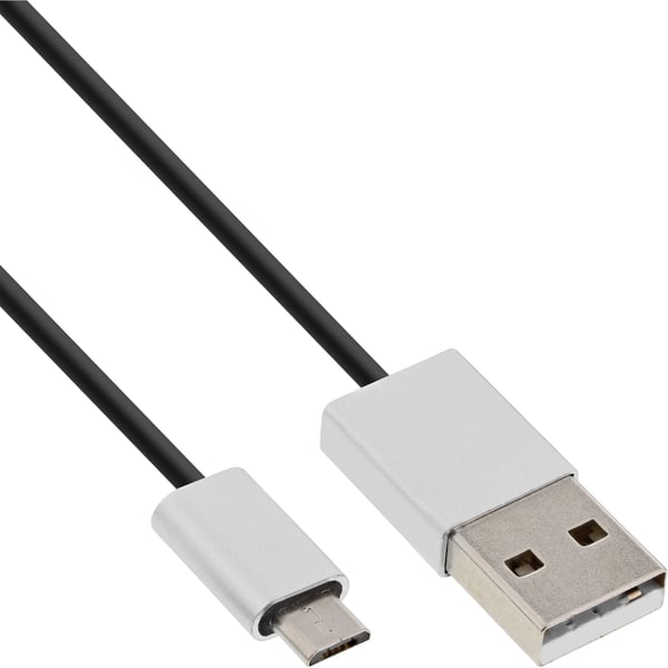 InLine 31730I USB-kabel USB 2.0 3 m USB A Micro-USB B 0,48 Gbit/sek. Sort