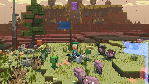 Nintendo Minecraft Legends - Deluxe Edition Förenklad kinesiska, Tyska, Nederländska, Engelska, Spanska, Franska, Italienska, Japanska, Koreanska, Portugisiska, Ryska Nintendo Switch