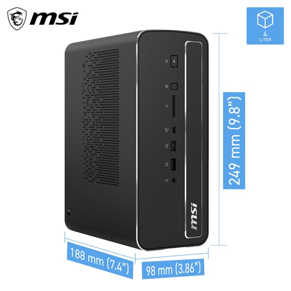 MSI Pro MAX EDGE AI+ 11M-005EU Copilot+ PC AMD Ryzen AI Max+ 395 128 GB LPDDR5x-SDRAM 2 TB SSD Windows 11 Pro Mini PC PC Sort