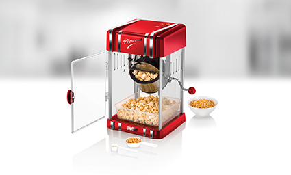 Unold 48535 popcornkone Punainen, Hopea 300 W