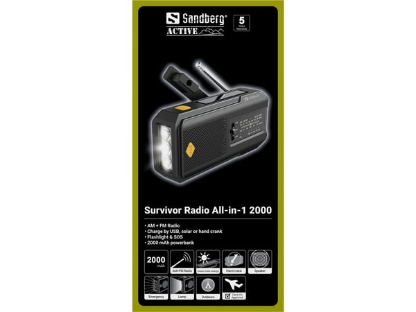 Sandberg Survivor Radio All-in-1 2000