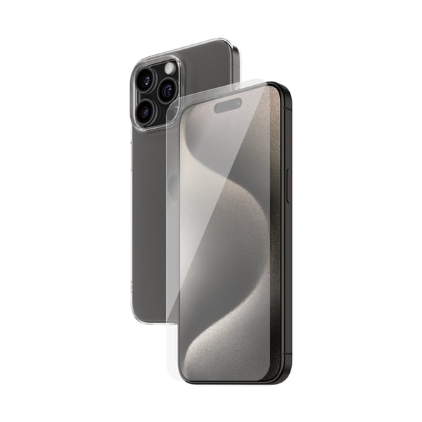 PanzerGlass SAFE. by ® 2-in-1 Pack iPhone 15 Pro Max Genomskinligt skärmskydd Apple 1 styck