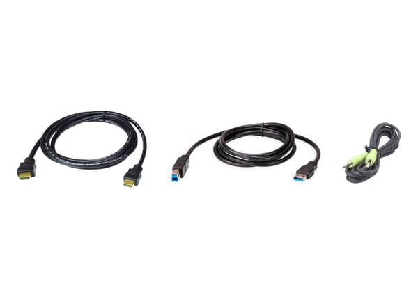 ATEN 2L-7D02UHX3 KVM-kablar Svart 1,8 m