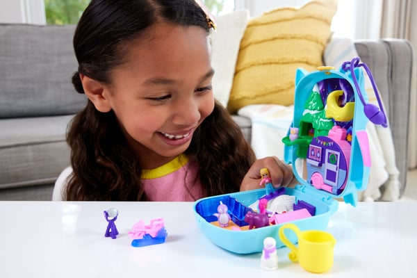 Polly Pocket PAJAMA PARTY SNOWY SLEEPOVER OWL COMPACT