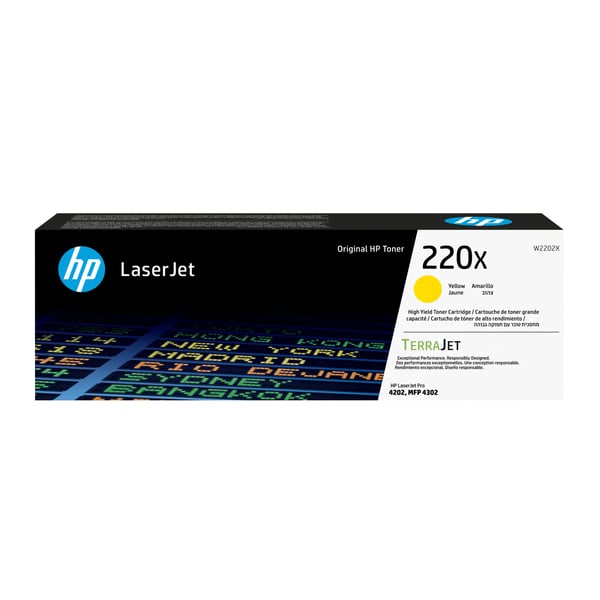 HP 220X keltainen alkuperäinen LaserJet -värikasetti HP 220X keltainen alkuperäinen LaserJet -värikasetti