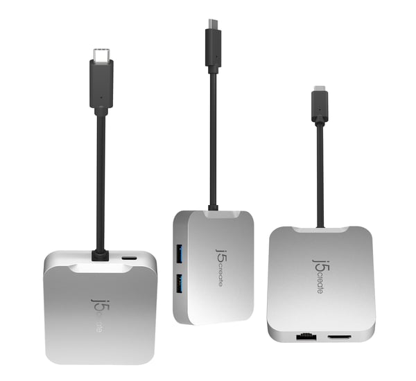 j5create JCD391-N 4K60 Elite USB-C® PD-adapter med flera portar