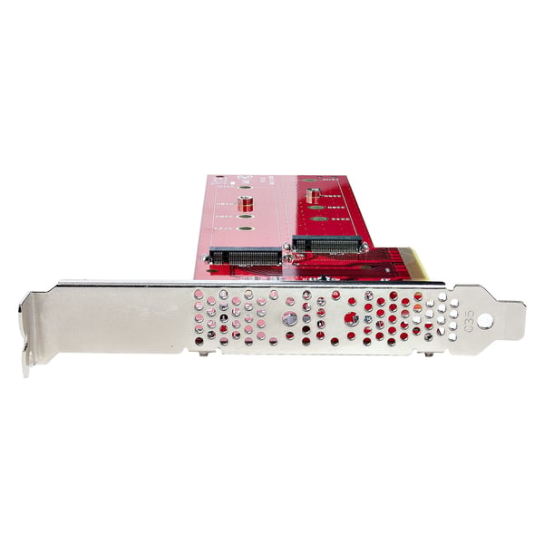 StarTech.com Dubbel M.2 PCIe Adapterkort, PCIe x8/x16 till Dubbla AHCI eller NVMe M.2 SSD:er, PCI Express