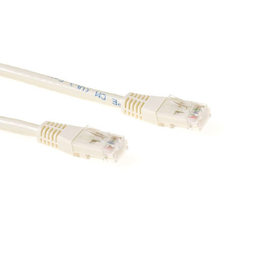 ACT UTP CAT6A 1.0m netværkskabel Elfenben 1 m U/UTP (UTP)