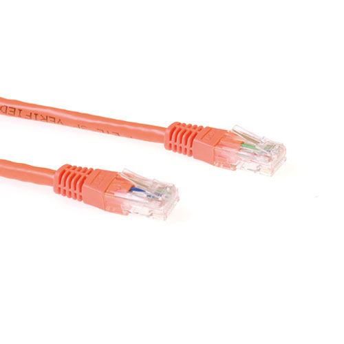 ACT CAT6A UTP 0.5m netværkskabel Orange 0,5 m U/UTP (UTP)